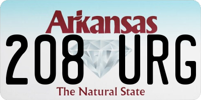 AR license plate 208URG