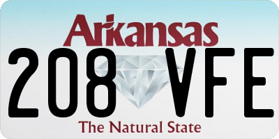 AR license plate 208VFE