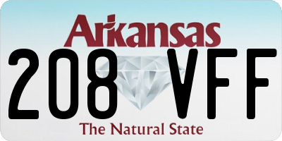 AR license plate 208VFF