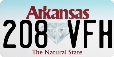 AR license plate 208VFH