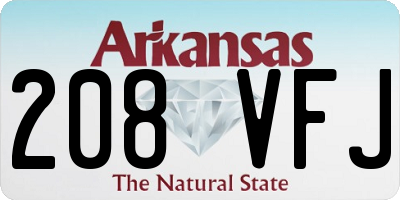 AR license plate 208VFJ