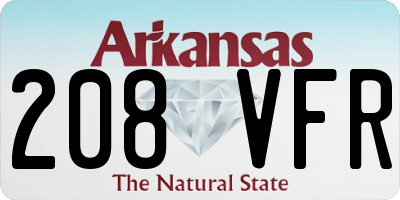 AR license plate 208VFR