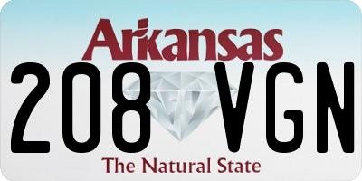 AR license plate 208VGN