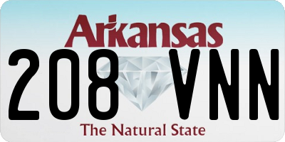 AR license plate 208VNN
