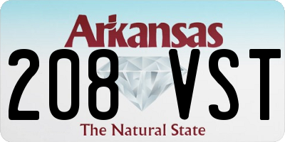 AR license plate 208VST
