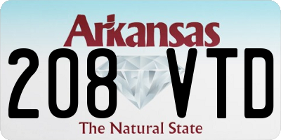 AR license plate 208VTD