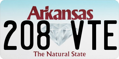 AR license plate 208VTE