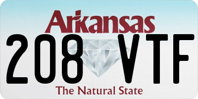 AR license plate 208VTF