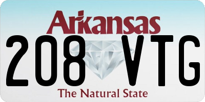 AR license plate 208VTG