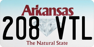 AR license plate 208VTL