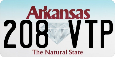AR license plate 208VTP