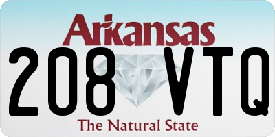 AR license plate 208VTQ