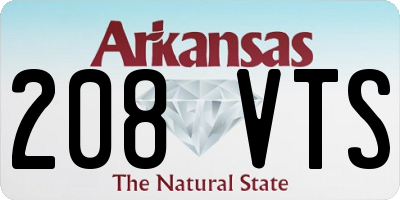 AR license plate 208VTS