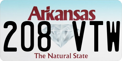 AR license plate 208VTW
