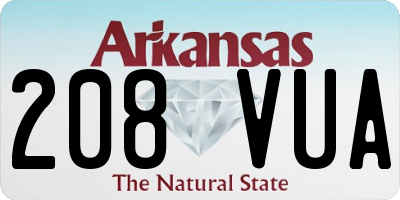 AR license plate 208VUA