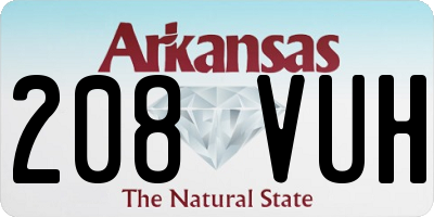 AR license plate 208VUH