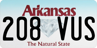 AR license plate 208VUS