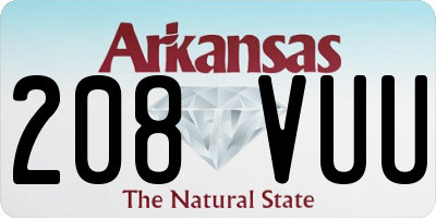 AR license plate 208VUU