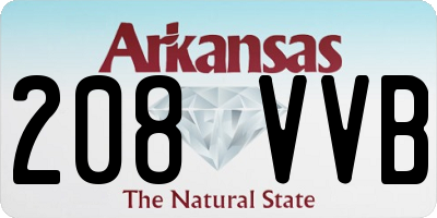 AR license plate 208VVB