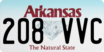 AR license plate 208VVC
