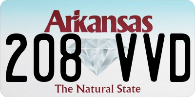 AR license plate 208VVD