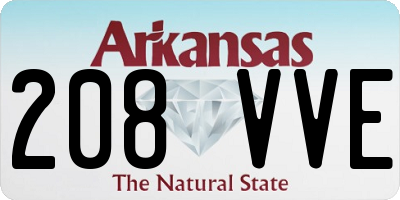 AR license plate 208VVE