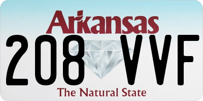 AR license plate 208VVF