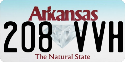 AR license plate 208VVH