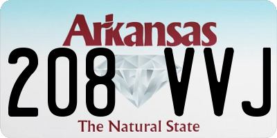 AR license plate 208VVJ