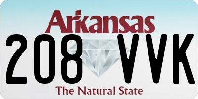 AR license plate 208VVK
