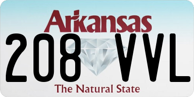 AR license plate 208VVL