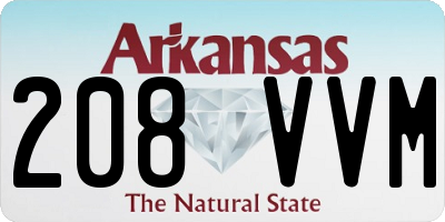 AR license plate 208VVM