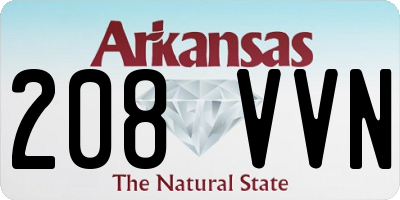 AR license plate 208VVN