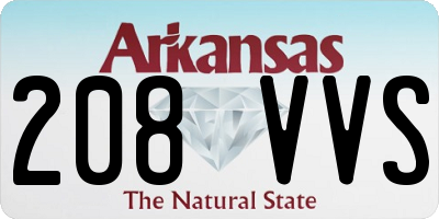 AR license plate 208VVS