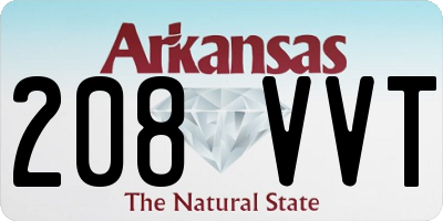 AR license plate 208VVT