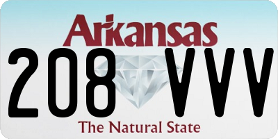AR license plate 208VVV