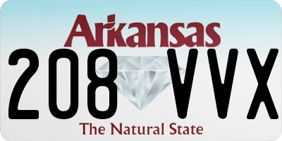 AR license plate 208VVX