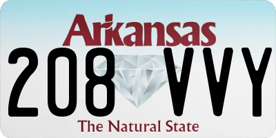 AR license plate 208VVY