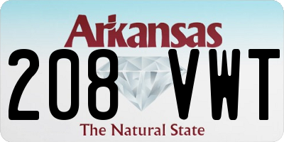 AR license plate 208VWT
