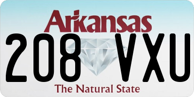 AR license plate 208VXU