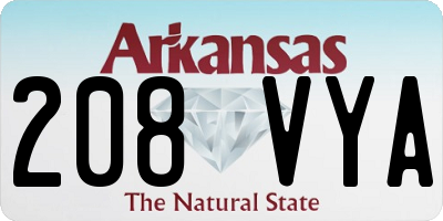 AR license plate 208VYA
