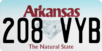 AR license plate 208VYB