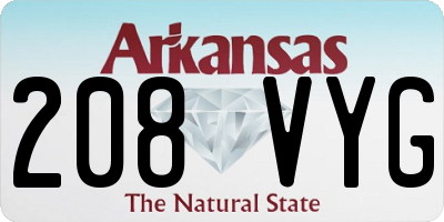 AR license plate 208VYG