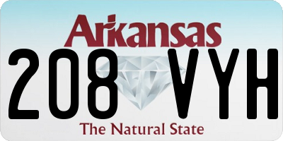 AR license plate 208VYH