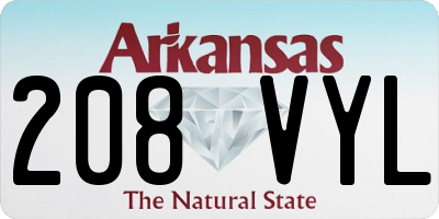AR license plate 208VYL