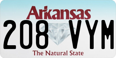 AR license plate 208VYM