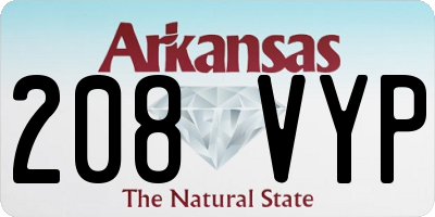 AR license plate 208VYP