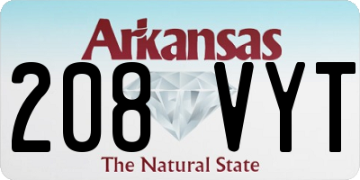 AR license plate 208VYT