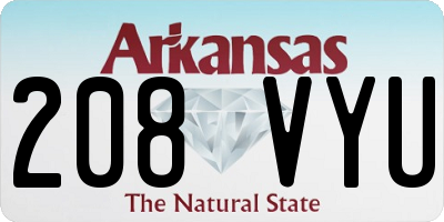 AR license plate 208VYU