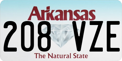 AR license plate 208VZE